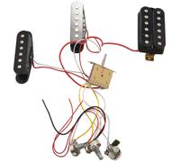 Faisceau de câblage pour micro de guitare électrique, précâblé, sélecteur 5 positions, 2T1V Cont