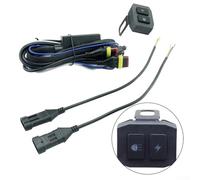 Faisceau de câblage pour moto LED antibrouillard et projecteur, avec relais pour double commande, courant 12 V 15 V, 10 A, conçu pour une utilisation hors route