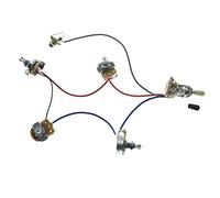 Faisceau de câblage pré-câblé pour guitare Humbucker sans soudure 2V2T avec pots 500K et interrupteur à bascule 3 voies pour SG G-400 Series