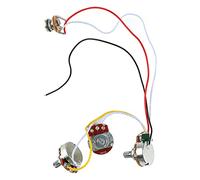 Faisceau de câblage pré-câblé professionnel pour guitare électrique, kit de circuit électrique pour guitare avec potentiomètres B500K et A500K, câblage soudé à faible bruit pour (Grand Électrique