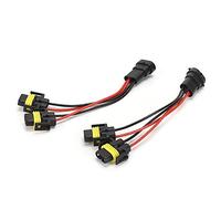 Faisceau de câblage répartiteur 2 voies H11 H8 |Adaptateur mâle vers femelle pour phare/antibrouillard/projecteur |Kit de bricolage pour feux de croisement, fils de calibre 20,