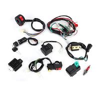Faisceau de Câblage Solénoïde Bobine Redresseur Kit CDI Convient pour 4 Temps ATV 50cc 70cc 90cc 110cc 125cc Quad Dirt Bike ATV Go Kart Dune