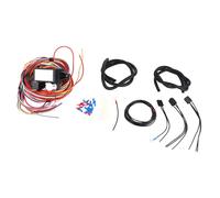 Faisceau de câblage universel 12 circuits, kit de câblage pour voiture hot rod avec boîtier ABS, pré-câblé pour l’air conditionné, l’allumage, les compteurs, les phares et les