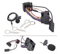 Faisceau de câble adaptateur AUX Bluetooth pour radio Ford 6000CD 5000C, kit d'interface audio 12 broches pour Fiesta Focus, Mondeo, Kuga, C-Max, S-Max, Galaxy Transit Fusion, appels mains libres et