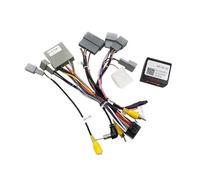 Faisceau de câbles 16 broches, décodeur CANBUS Compatible pour Mitsubishi Pajero 4 V80 V90 2008+ (Rockford) avec amplificateur de caméra de recul Compatible pour Navi