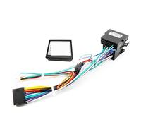 Faisceau de câbles 16 broches vers VW, décodeur CAN Bus, prise 16P, connecteur ISO, adaptateur de câble for unité Android de voiture 2din, for Golf Passat Polo Leon ( Color : With antenna adapter )