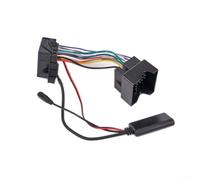 Faisceau de câbles adaptateur auxiliaire, pour radio Ford 5000CD 6000CD, compatible avec Fiesta MK6, Focus MK2, C-Max, Galaxy, Kuga, S-Max, Mondeo, Transit, 150 cm, noir, kit de câbles pour musique et