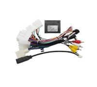 Faisceau de câbles Audio de voiture 16 broches avec boîte Canbus pour RAV4 2013 - 2015, Compatible avec TOYOTA avec amplificateur JBL, adaptateur de fil Audio stéréo