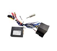 Faisceau de câbles CAN Bus, connecteur ISO, prise audio RCA, adaptateur de câble ISO 16 broches, compatible avec Alfa Romeo 147 156 159 GT Brera Spider MiTo(With antenna adapter)
