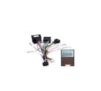 Faisceau de câbles d'alimentation 16 broches, adaptateur de boîtier Canbus, décodeur compatible avec BMW E39 E46, autoradio Android, accessoires de voiture(FULL Set)