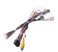 Faisceau de câbles d'autoradio Adaptateur de câble de Faisceau de câbles stéréo for autoradio Android 16 Broches, for Renault, Captur, Clio 2017, 2018, 2019, Dacia(Cables)