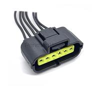 Faisceau de câbles de connecteur électronique de pédale d'accélérateur de prise de pompe à essence de voiture 6Pin compatible avec F~rd Focus KIA Hyu~dai Mits~bishi 184060-1 ( Color : 6P Wire Harness