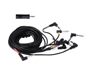 Faisceau de câbles de rechange Snake Loom et adaptateur mono 1/4'' vers 3,5 mm compatible avec Alesis Nitro Mesh Module Surge Command Forge Turbo Crimson DM7X RCA Type de connecteur Hi-Hat