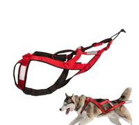 Faisceau de câbles pour Chien de traîneau - Sangle réfléchissante - Roue dentée - Ceinture de Traction lestée - Ceinture de Chariot pour équipement - Grand Chien de Travail - Arbre de câble