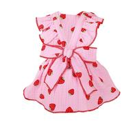 Faisceau de câbles pour chien - Robe de princesse florale pour petits chiens, gilet pour animaux, vêtements pour chien, chat, été, fin, petit, poméranien, bichon, bohème, gilet,