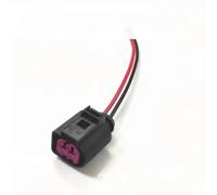 Faisceau de connecteur de Bobine d'allumage pour VW Magotan et Sagitar 1J0973772 connecteur Femelle étanche à 2 Broches pour Haut-Parleur Moteur et capteur Automobile avec Fils.
