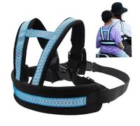 Faisceau de de sécurité pour les enfants STRAPE RÉGLABLE BESTIONNABLE ENFANT MOTOBYCYLINE AVEC DES PRAIRES RIDE RÉDUCTIVE VIET VOYAGE SAFER avec boucle adaptée à 2-12 bleu clair
