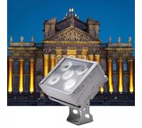 Faisceau De Lumière LED Projecteurs - Spot Encastrable LED, Spot LEDs Rectangulaire D'extérieur, Étanche IP65, Pour Éclairage Mural, Idéal Pour Terrasse, Jardin, Allée Ou Paysage.(Yellow,15W-220V)