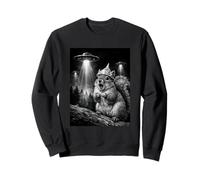 Faisceau de Vaisseau Spatial drôle d'écureuil de Conspiration Blague écureuil OVNI Sweatshirt