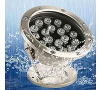 Faisceau LED Projecteurs - Spot LED Fontaine, Projecteur LEDs Rotatif 12 V Pour Étang, Étanche IP68, Éclairage Submersible Encastré Pour Extérieur(Rgb,15W)
