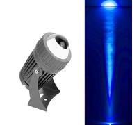 Faisceau Lumineux À LED - RVB Avec Projecteur Rotatif Télécommandé, Projecteurs À Faisceau Étroit 10 W, Projecteurs D'éclairage À Distance Étanches IP67, Éclairage À Angle De Faisceau Réglable(Blue,12