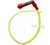 NGK Câble d'allumage avec connecteur LY11 coudé 90° pour bobine sans olive 50 cm rouge/jaune