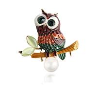 Faisceau Remorque 7 Broches Vintage Hibou Broche Strass Animaux Pins Emballés Individuellement Femmes Pull Manteau Corsage Accessoire Pins Femmes Dressing Pins Accessoires Hommes Femmes (A, One Size)