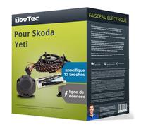Faisceau spécifique au véhicule 13 broches pour SKODA Yeti type 5L trail-tec