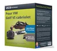 Faisceau spécifique au véhicule 13 broches pour VW Golf VI cabriolet 11- ECS TOP