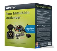 Faisceau spécifique au véhicule 7 broches pour MITSUBISHI Outlander, 10- TowTec