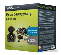 Faisceau spécifique au véhicule 7 broches pour SSANGYONG Musso, 18-22 ECS TOP