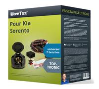 trail-tec Faisceau électrique d'attelage WYR990107R 7 broches universel