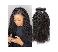 Faisceaux de cheveux crépus bouclés Bundles Naturel Noir Curl Remy Extensions 1 3 4 Bundle(22 24 26)