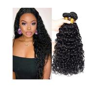 Faisceaux de cheveux humains, Tissage en lot brésilien naturel Remy ondulé ondulé, Extensions de cheveux, 12 à 40 pouces, 3/4 pièces, for femmes noires,Extensions de cheveux(24 26 28 30)
