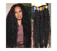 Faisceaux de cheveux Naturel Noir Lâche Profonde Bundles Cheveux Humains 100% Brésiliens Remy Bouclés Vague D'eau 2/3/4(26 28 30 32 34)
