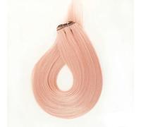 Faisceaux de cheveux raides Extensions de cheveux naturels de salon Fausses fibres Cheveux raides synthétiques Super longs Tissage complet à l'extrémité-PINK-60cm-24inches-1 PC