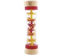 Hape Bâton de Pluie, Mini Hochet Musical, Jouet en Bois Rouge