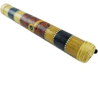 Faiseur de pluie Rainstick Rainmaker Bambou Percussion Rythme peint Aborigène Dot Painting, 60 cm