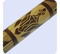 Faiseur de pluie Rainstick Rainmaker Bambou Percussion Rythme Tube de pluie Aborigène sculpté, 40 cm