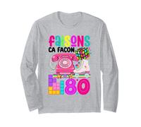 Faisons ça façon années 80 Vintage Quatre-Vingt rétro années Manche Longue