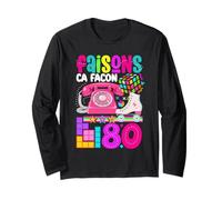 Faisons ça façon années 80 Vintage Quatre-Vingt rétro années Manche Longue