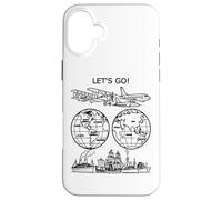 Faisons Le Tour du Monde : Vintage Travel Art 2 Shapes Mania Coque pour iPhone 16 Plus