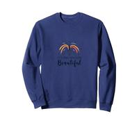 Faisons Quelque Chose de Beau - Inspiration Artistique Sweatshirt, Unisexe pour Adultes, Bleu Marine, M