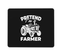 Faisons Semblant D'Être Un Fermier Tapis Souris Bords Cousus Mouse Pad Antidérapante Tapis De Souris pour Travail Bureau Études 25X30Cm