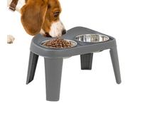Faisseur Chien surélevé - Pet Double Bowl Feeder | Double mangeoires à l'eau Nourriture | Stand Bol Chien surélevé | Pliant des Bols chiesn pliants | Bols Nourriture pour chiesn sa