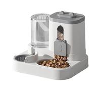 Faisseur de Chat, 2 sur 1 mangeur Automatique pour Chats, Distributeur Alimentaire pour Animaux de Compagnie, Grande capacité, matériaux sûrs, 27x23x27 cm, pour Les Petites ou Moyennes Animaux