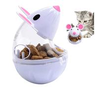 Faisseur De Chats - 1,97 * 2,76 Pouces De Tumblage en Forme De Souris, Bases Falage des Aliments pour Chiens Et Chats, Instincts De Chasse Et Empêche L'obésité | Sûr Et Durable, Remplissez Ou Changez