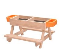 Faisseur de Poulet - Entreprise DE POULEUR ET LA Courter | Mangeoires à Oiseaux durables, kit Waterer avec Table en Bois, coopérative d'équipement d'alimentation de la volaille