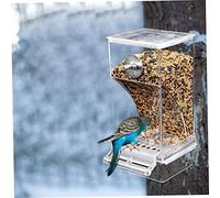 Faisseur d'oiseau Transparent Transparent Automatique Continier Cage Spill et Accessoires de Cage d'oiseaux à l'épreuve des éclabous