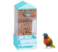 Faisseur d'oiseaux - Dispensateur De Perroquet Automatique pour Balcon De Cage, Récipient Anti-Splash Transparent avec Maître De Déversement, Support De Semence pour Section, Pinson, Canari, Perruche